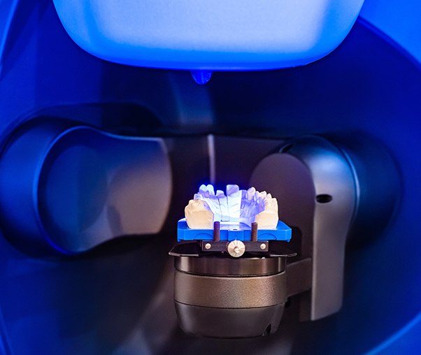 CERED on visit restoration milling unit crafting a dental crown