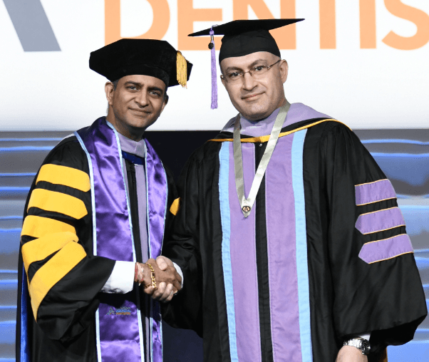 Doctor Albeer at his graduation from dental school