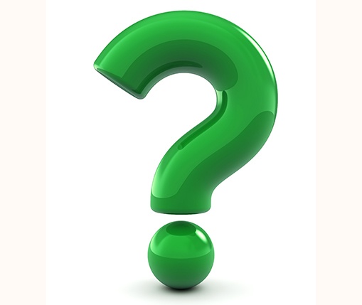 green question mark
